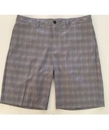 Travis Mathew Shorts Gray Plaid Men’s Size 36 Performance Stretch 10&quot; In... - $297.75 MXN