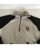Pittsburgh Steeler logo vintage half zip pullover kangaroo pockets youth... - $27.16 CAD