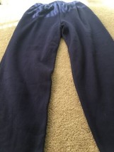 Cabin Creek Men&#39;s Athletic Jogging Pants Slit Bottom Sides Pockets Size XL Blue - $35.64