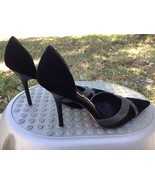 NINA BLACK DRESSY SHOES PUMPS FOR A SPECIAL OCCASION HIGH HEELS SIZE 6,5 M - £7.78 GBP