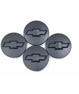 4 Pcs Chevrolet Black Matte Logo Center Cap, 83MM / 3.25&quot;, Wheel 18&quot; 20&quot;... - $28.04