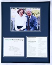 Rosalynn Carter Signed Framed 16x20 Favorite Recipes &amp; Photo Display w/ ... - £195.53 GBP