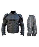 Bestzo Men&#39;s Dark Knight Real Leather Batman Suit Cow Leather Black XS - £317.95 GBP