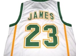 Lebron James #23 Irish High School Custom Basketball Jersey White Any Size image 2