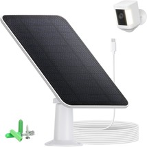 Solar Panel Charger Compatible with Ring Spotlight Cam Plus Pro Battery ... - £31.78 GBP