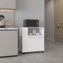 Kitchen Cart: 2 Doors, 3 Shelves, 4 Wheels - $3,674.43 MXN