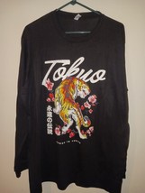 Z. Uni T-Shirt Men&#39;s XL Black Short Sleeve Tokuo Graphic Print Casual We... - $25.73