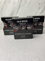 New ! 3 X 3 PK Old Spice Deadlock Spiking Glue Ultimate Hold &amp; Shine  - £8.61 GBP