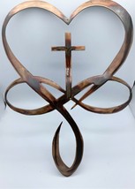 Heart Cross Infinity Symbol Metal Wall Art 24" x 19" - $62.69