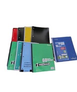 New Lot of Nine 1 Subject  Notebooks -60 -100 Sheets in a Book - $184.95 MXN