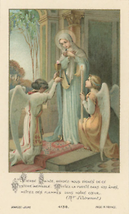 Mary Receiving Communion – 8.5x11&quot;– Catholic Art Print – Archival Quality - £9.49 GBP