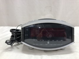 VINTAGE DURABRAND AM/FM CLOCK RADIO MODEL CR-502 (READ DESCRIPTION) - £5.55 GBP