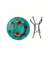Songbird Essentials Koi Pond Birdbath with stand - $128.15 CAD