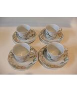 Villeroy &amp; Boch Fruit Garden 4 Cup &amp; Saucer Sets Germany Heinrich Vintage - $74.83