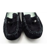 G.H. Bass &amp; Co. Size 7 M Black Round Toe Driving Moccasins Leather Women - £15.60 GBP