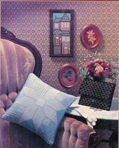 Vtg 1976 Pulled Thread Embroidery On Canvas Ann Meyer Needlepoint Patterns - £9.60 GBP