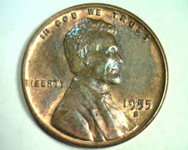 1955-S LINCOLN CENT CHOICE / GEM UNCIRCULATED+ BROWN CH / GEM+ UNC. BR. ... - £2.38 GBP