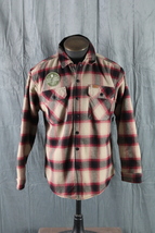 Matix Jacket - The Matix Shirt Jacket Tan and Red Plaid - Men&#39;s Large - $69.00