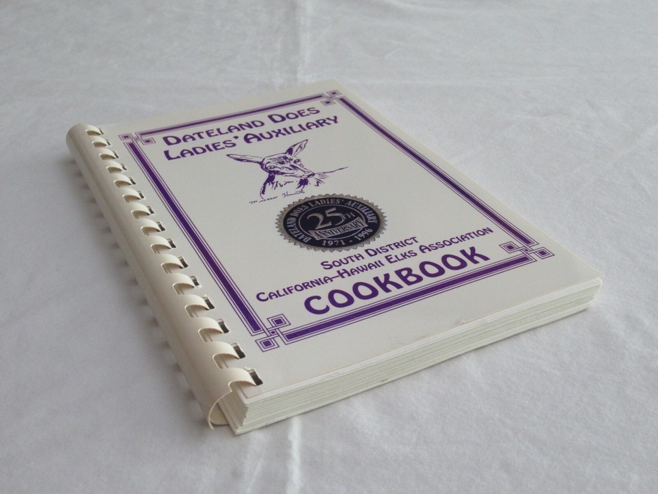 Vintage Cookbook Recipes Spiral Bound Dateland Does Ladies Auxiliary 25th 1996 Item image 10