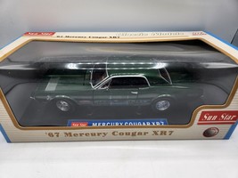 Sun Star 1967 Mercury Cougar XR7 1:18 Scale Die Cast Toy Car Sunstar &#39;67 - £72.54 GBP
