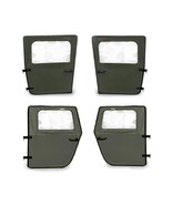 Soft Canvas Military Vehicle Doors, Set of 4 (2 Front &amp; 2 Rear), 383 NAT... - $27,318.12 MXN