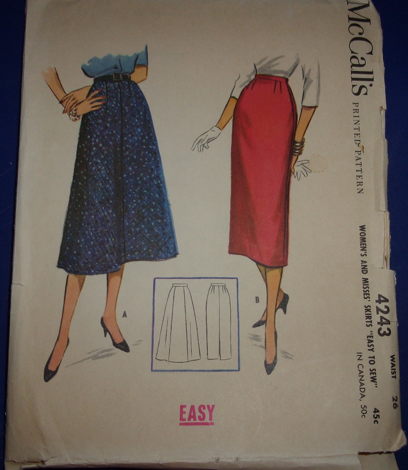 McCall’s Misses’ Skirts Waist Size 26 #4243 - £4.71 GBP