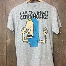 Vintage MTV Beavis &amp; Butt-Head Mens Size M Great Cornholio Graphic Gray - $23.00