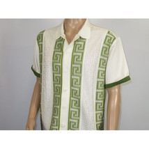 Men Silversilk 2pc walking leisure Matching Suit Italian woven knits 51011 Green image 6