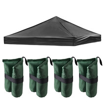 10X10 Ft Outdoor Camping Pop Up Canopy Tent Top Replacement With 4 Set S... - £85.52 GBP