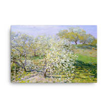 Claude Monet Apple Trees in Bloom at Giverny, 1900-01.jpeg Canvas Print - $99.00+