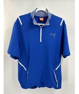 Puma Shirt Windbreaker Men’s Blue Golf Storm Cell Sport Lifestyle Medium - $505.89 MXN