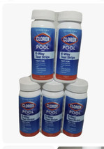Clorox Pool &amp; Spa 6-Way Test Strips pack of 5, 10 Ct each bottle (50 total) - £11.15 GBP