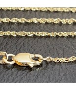 14 k Solid Yellow Real Gold 1.25mm Sparkle Singapore Chain Necklace 16&quot;,... - $313.95+