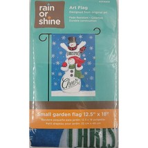 Christmas Cheer Snowmen Holiday Decorative Garden Porch Flag 12.5&quot; X 18&quot; - £6.07 GBP