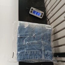 Forever 21 Women's Blue/White Distressed Denim Frayed Mini Skirt Size 14 (36×17) image 8