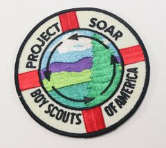 Vintage LARGE Twill T Embroidered Project Soar Boy Scouts of America BSA... - $6.90
