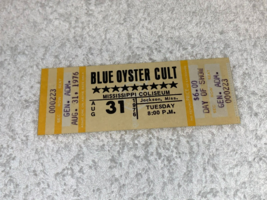 Blue Oyster Cult 1976 Concert Ticket Jackson Mississippi Coliseum Buck Dharma Y - £19.64 GBP