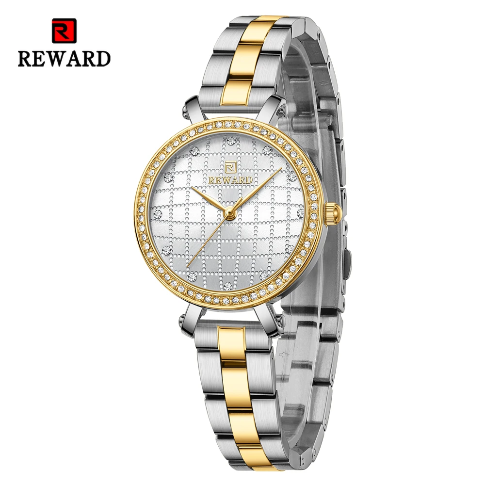 Dress Watches for Ladies   SEIKO Movement Luxury Quartz Stainless Steel Wristwat - $38.00