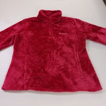Columbia XL0977 Women’s Red 1/4 Zip Serpa Fleece Pullover Lightweight Jacket L image 13