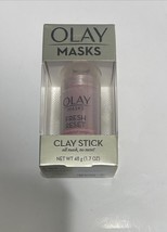 Olay Masks Fresh Reset Exfoliating Clay Stick Pink Mineral Complex 1.7 fl oz - £8.02 GBP