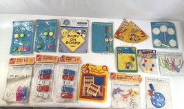 Vintage Party Favor Lot Cars Watches Keychains Bracelets Hats Boats Games 1980s - $48.37