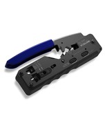 Rj45 Crimping Tool Pass Through, Ethernet Wire Cutter Crimper For Cat7 C... - $41.99