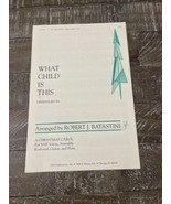 What Child Is This Sheet Music - $392.23 CAD