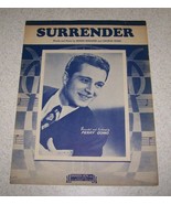 Vintage Sheet Music - SURRENDER - 1946 - Perry Como - VGUC! - £5.53 GBP