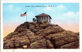 Harney Peak Lookout Black Hills South Dakota Vintage Postcard (B3) - £4.35 GBP