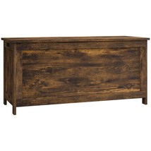 HOMCOM 39.4&quot; Rustic Brown Wooden Storage Chest with Safety Hinges - €119,74 EUR