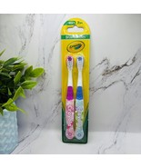Brush Buddies Crayola 2 Pack Soft Toothbrushes Purple Blue - $8.64