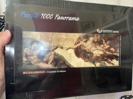 Ricordi Arte Puzzle Michelangelo 1000 Piece Unopened Creazione di Adamo ... - $21.77