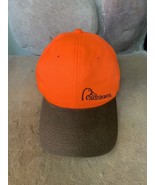 Ducks Unlimited Hunting Hat Waxed Bill Blaze Orange Strap Back Excellent - $60.91 CAD