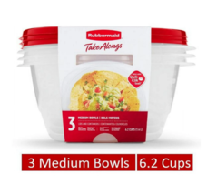 2 Pack , Rubbermaid 6.2 Cup Serving Bowl Food Storage Containers, Set of... - $187.36 MXN